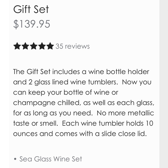 Vinglace Dining Brand New In Box Vinglace Wine Chiller Gift Set